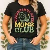 Overstimulated Moms Club Mother Day Women's T-Shirt thumb 2