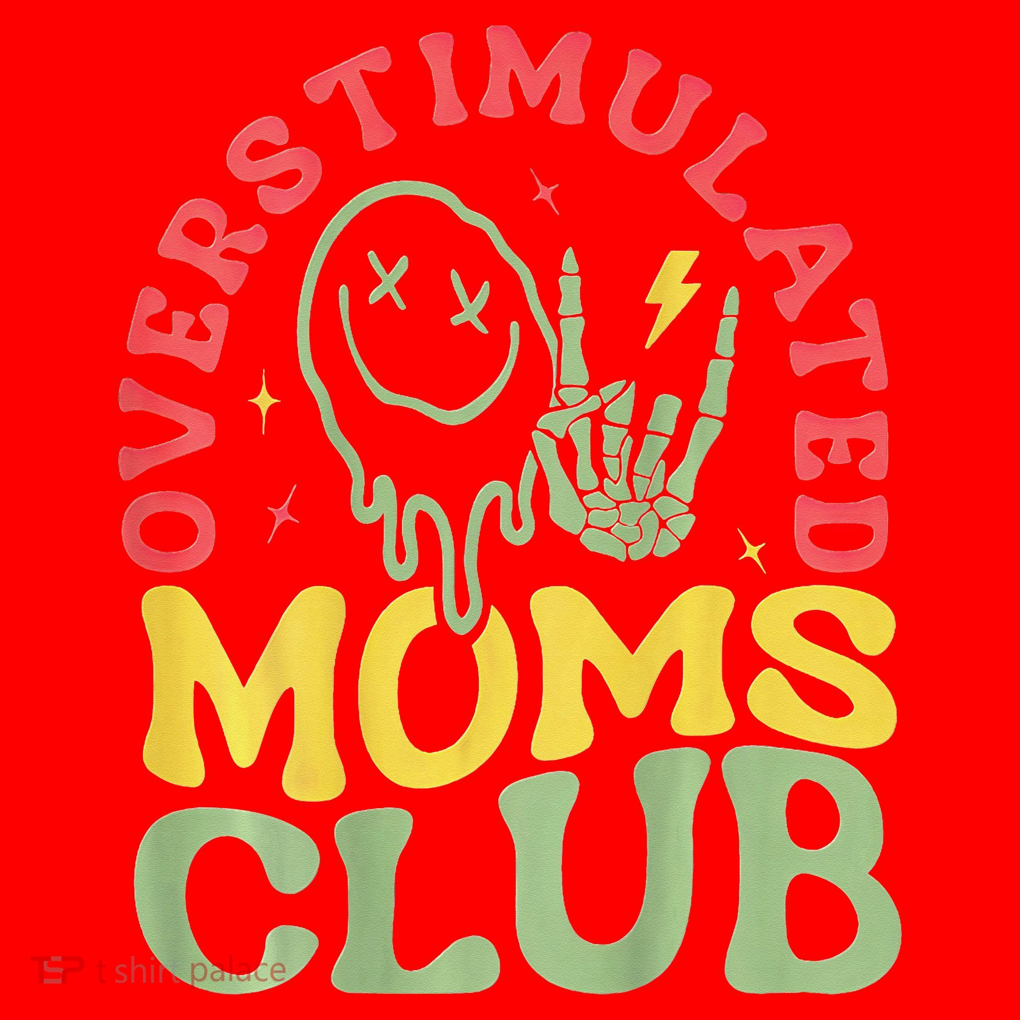 Overstimulated Moms Club Mother Day Santa Hat