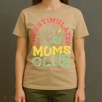 Overstimulated Moms Club Mother Day T-Shirt thumb 4