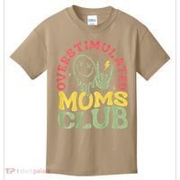 Overstimulated Moms Club Mother Day Kids T-Shirt thumb 0