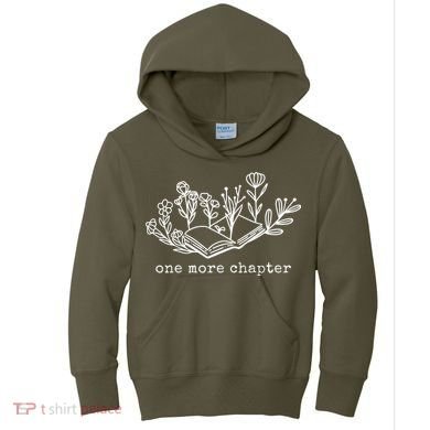 One More Chapter Book Lover Kids Hoodie