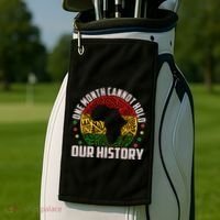 One Month Cannot Hold Our History Black History Month Golf Towel thumb 2