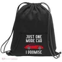 One More Car Part I Promise For Car Enthusiast Sweatshirt Cinch Pack Bag thumb 0