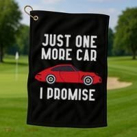 One More Car Part I Promise For Car Enthusiast Golf Towel thumb 1