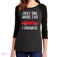 One More Car Part I Promise For Car Enthusiast Women's Tri-Blend 3/4-Sleeve Raglan Shirt thumb 2