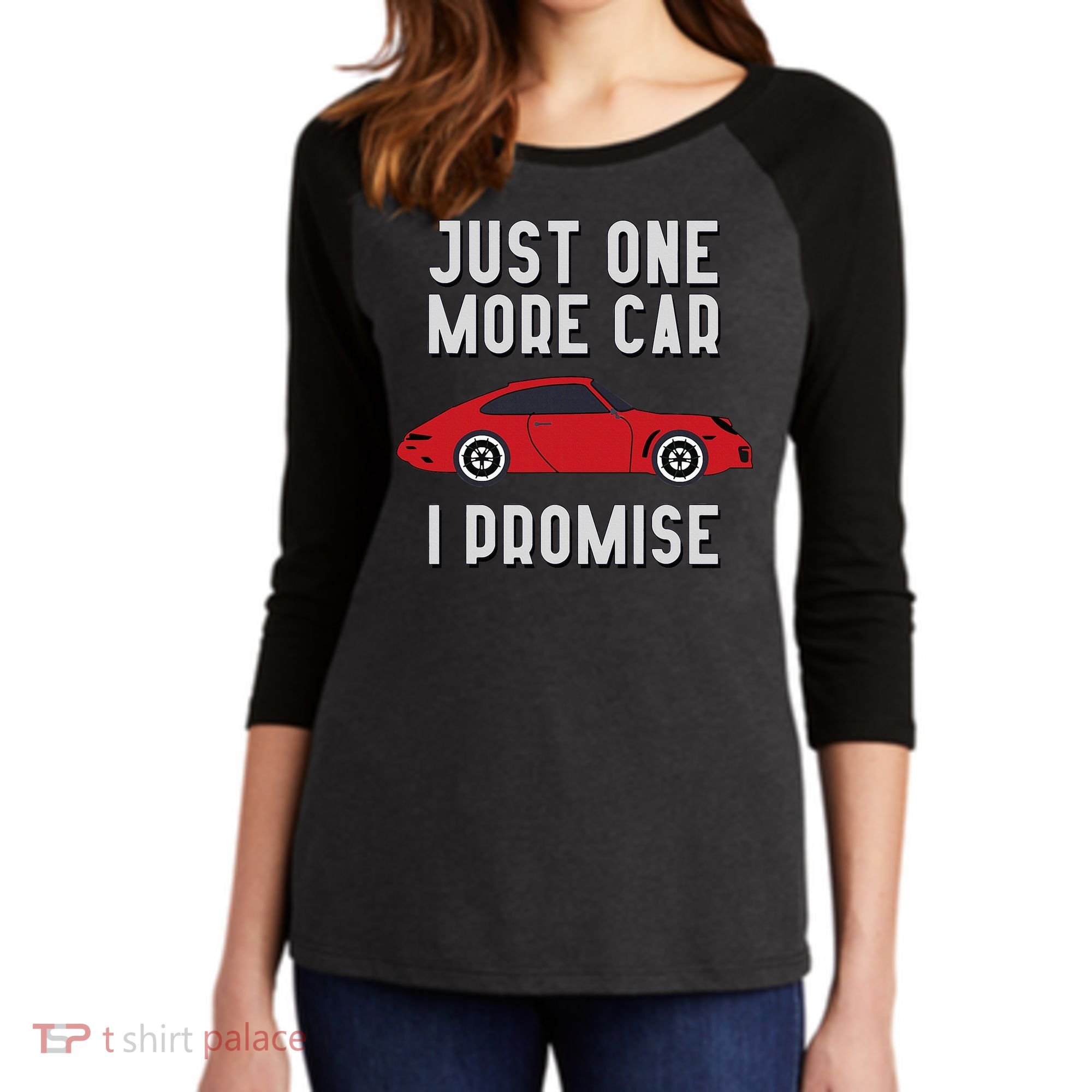 One More Car Part I Promise For Car Enthusiast Women's Tri-Blend 3/4-Sleeve Raglan Shirt