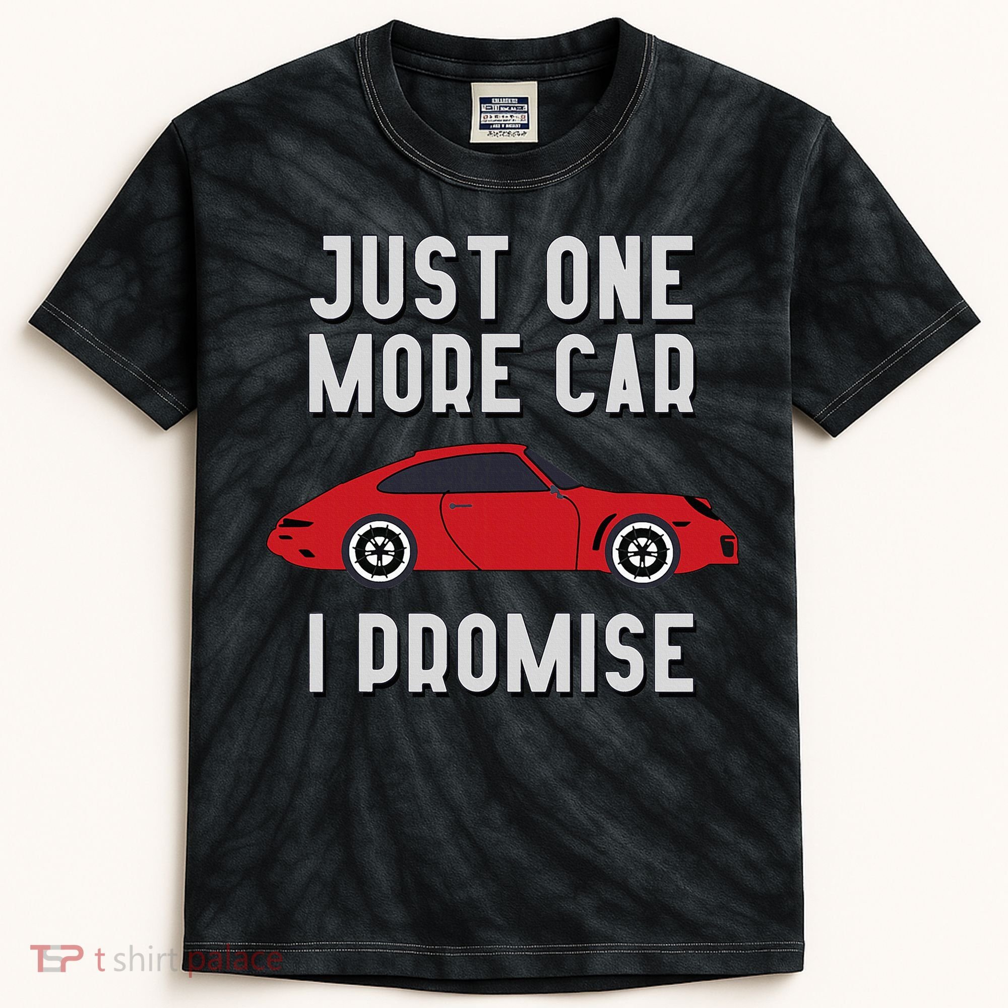 One More Car Part I Promise For Car Enthusiast Kids Tie-Dye T-Shirt