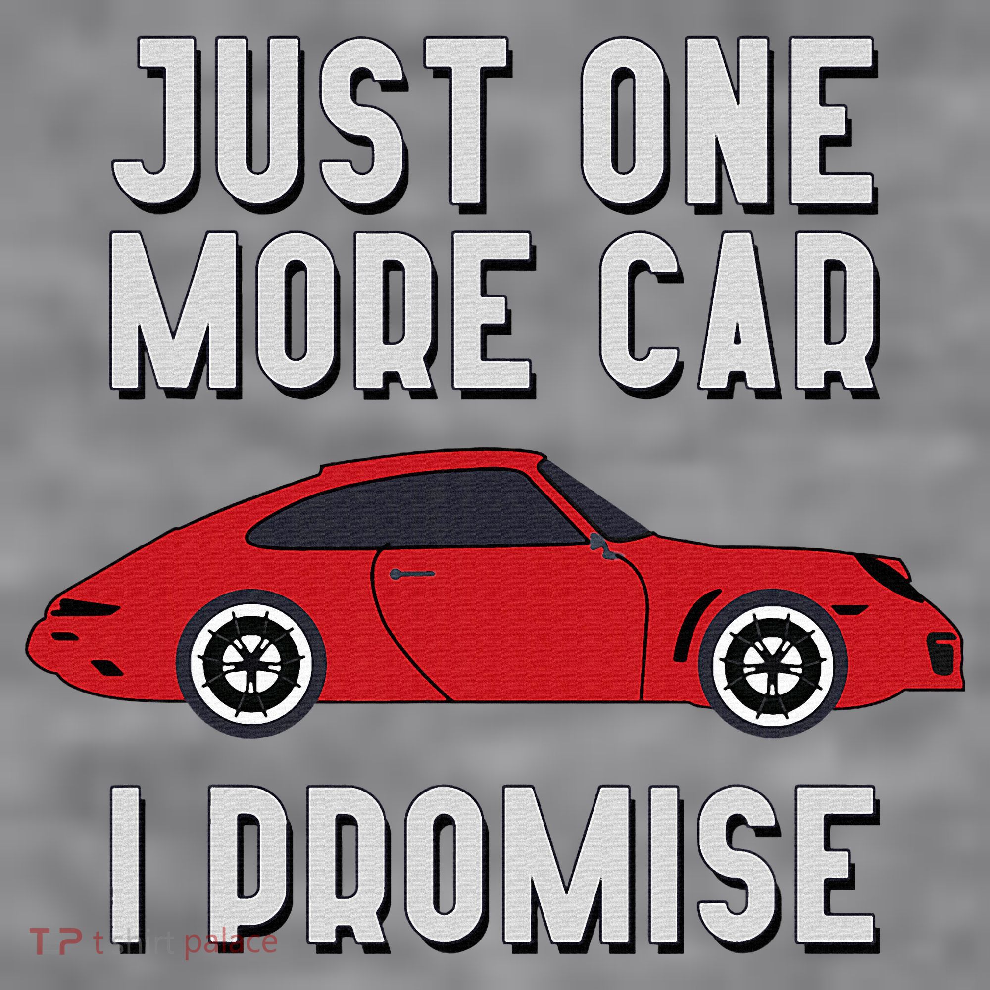 One More Car Part I Promise For Car Enthusiast Women's Racerback Cropped Tank
