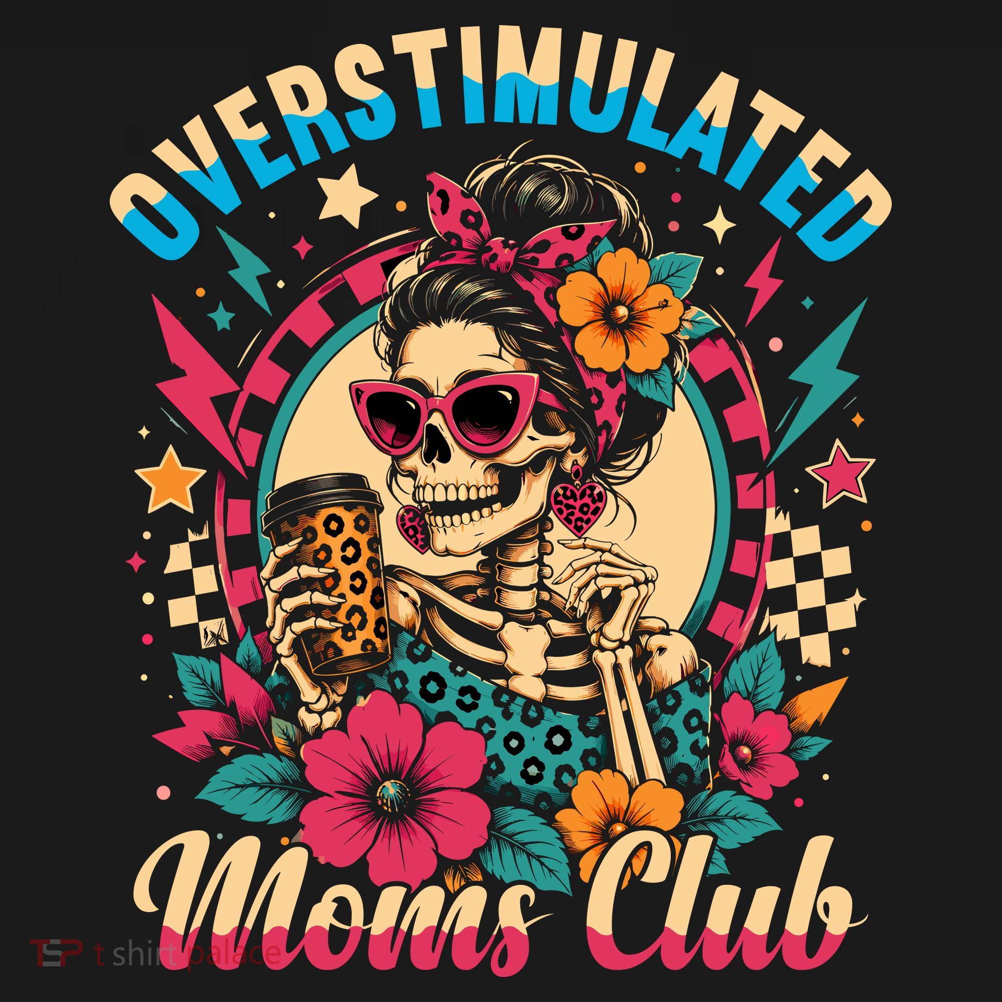 Overstimulated Moms Club Skeleton Backpack