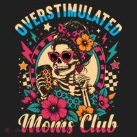 Overstimulated Moms Club Skeleton Hat thumb 2
