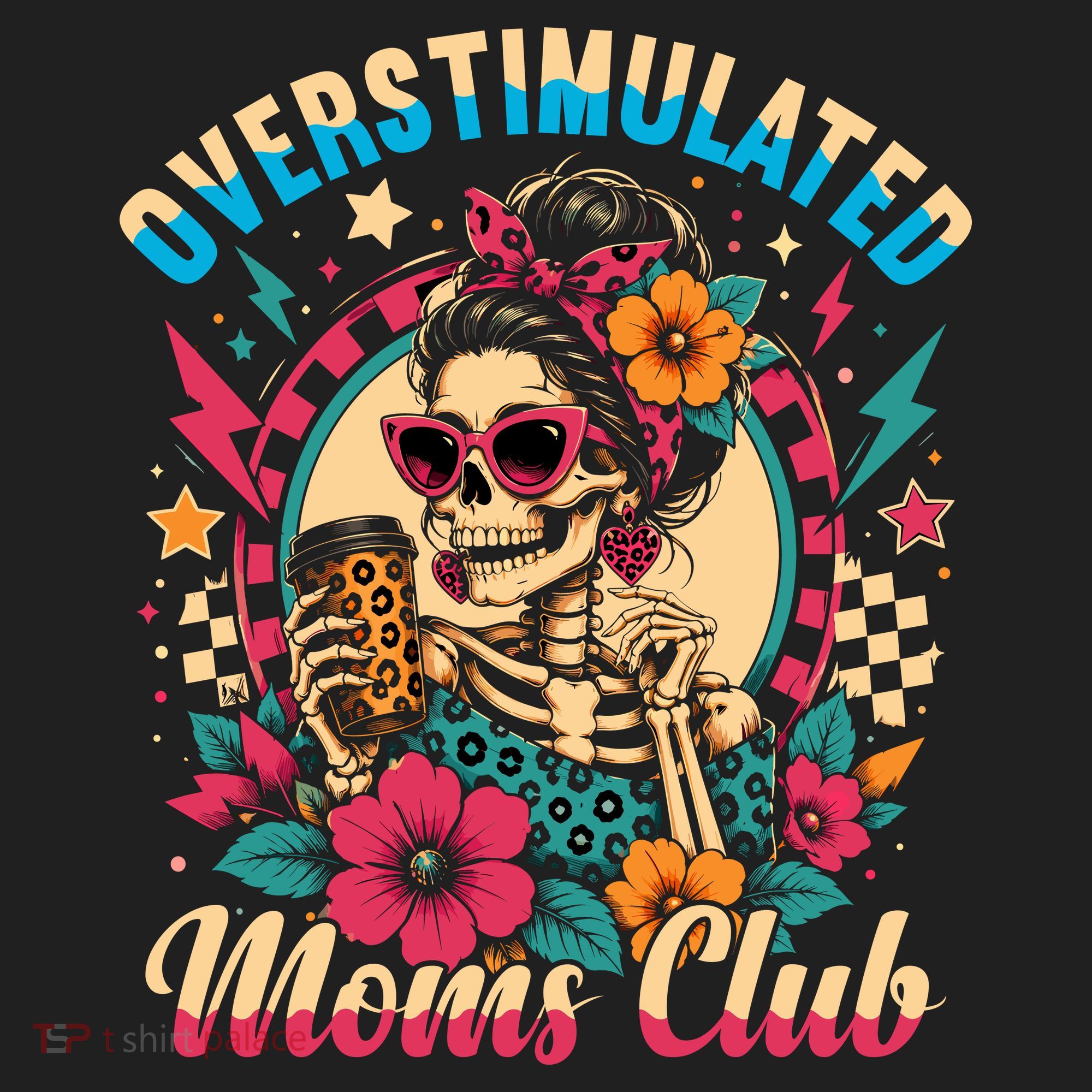Overstimulated Moms Club Skeleton Hat