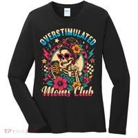 Overstimulated Moms Club Skeleton Women's Long Sleeve Shirt thumb 0