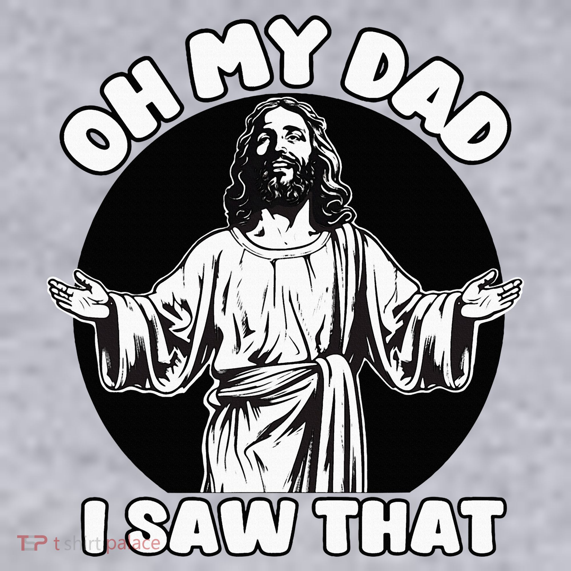 Oh My Dad I Saw That Funny Jesus Humor Ladies Heavyweight Boxy Pullover Hoodie