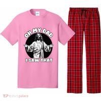 Oh My Dad I Saw That Funny Jesus Humor Pajama Set thumb 0