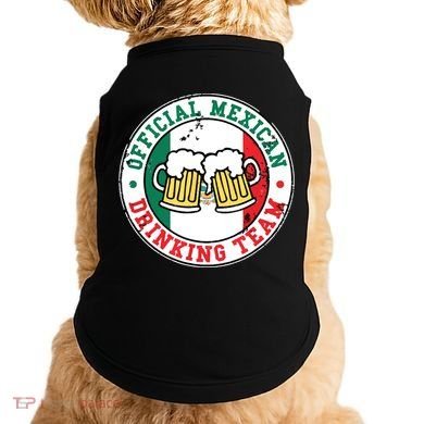 Official Mexican Drinking Team Funny Mexico Drinking Team Doggie Tank