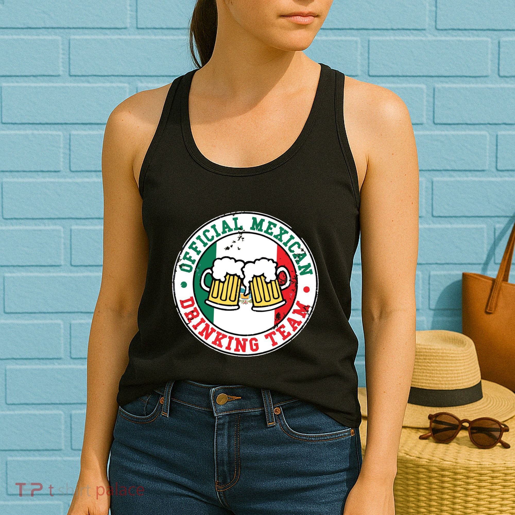 Official Mexican Drinking Team Funny Mexico Drinking Team Women's Tank Top