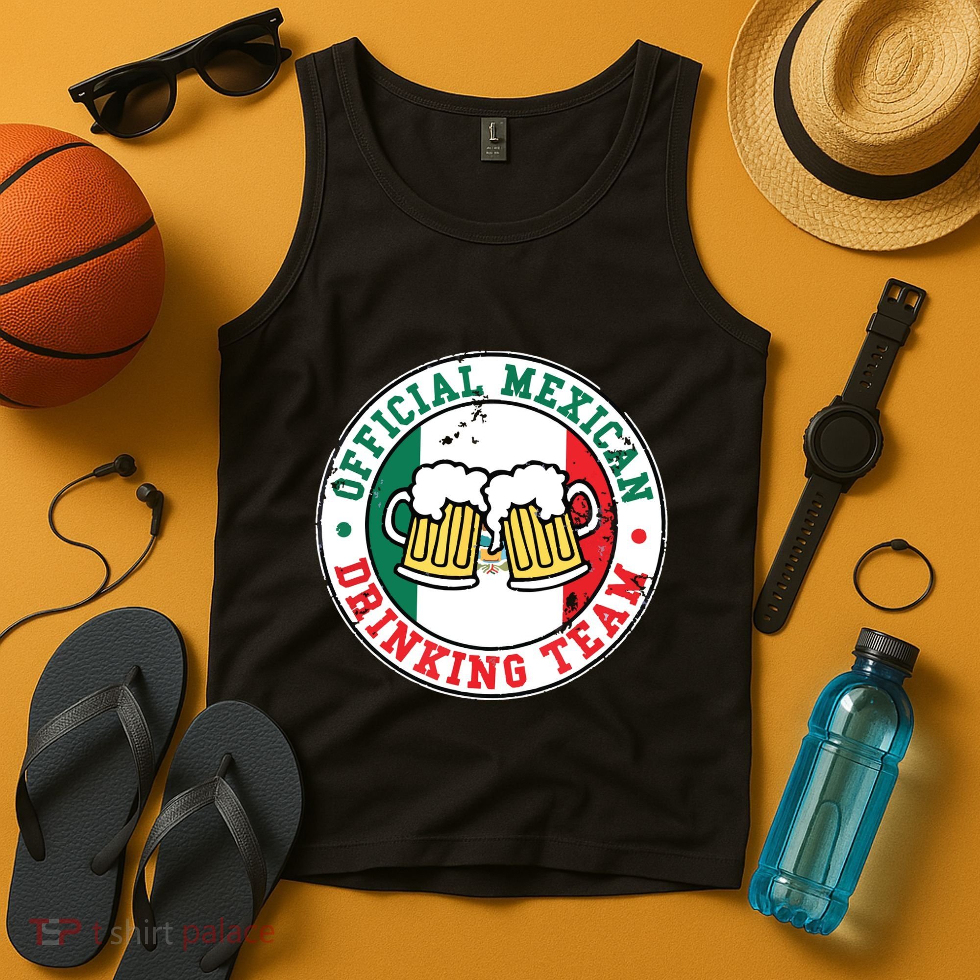 Official Mexican Drinking Team Funny Mexico Drinking Team Tank Top