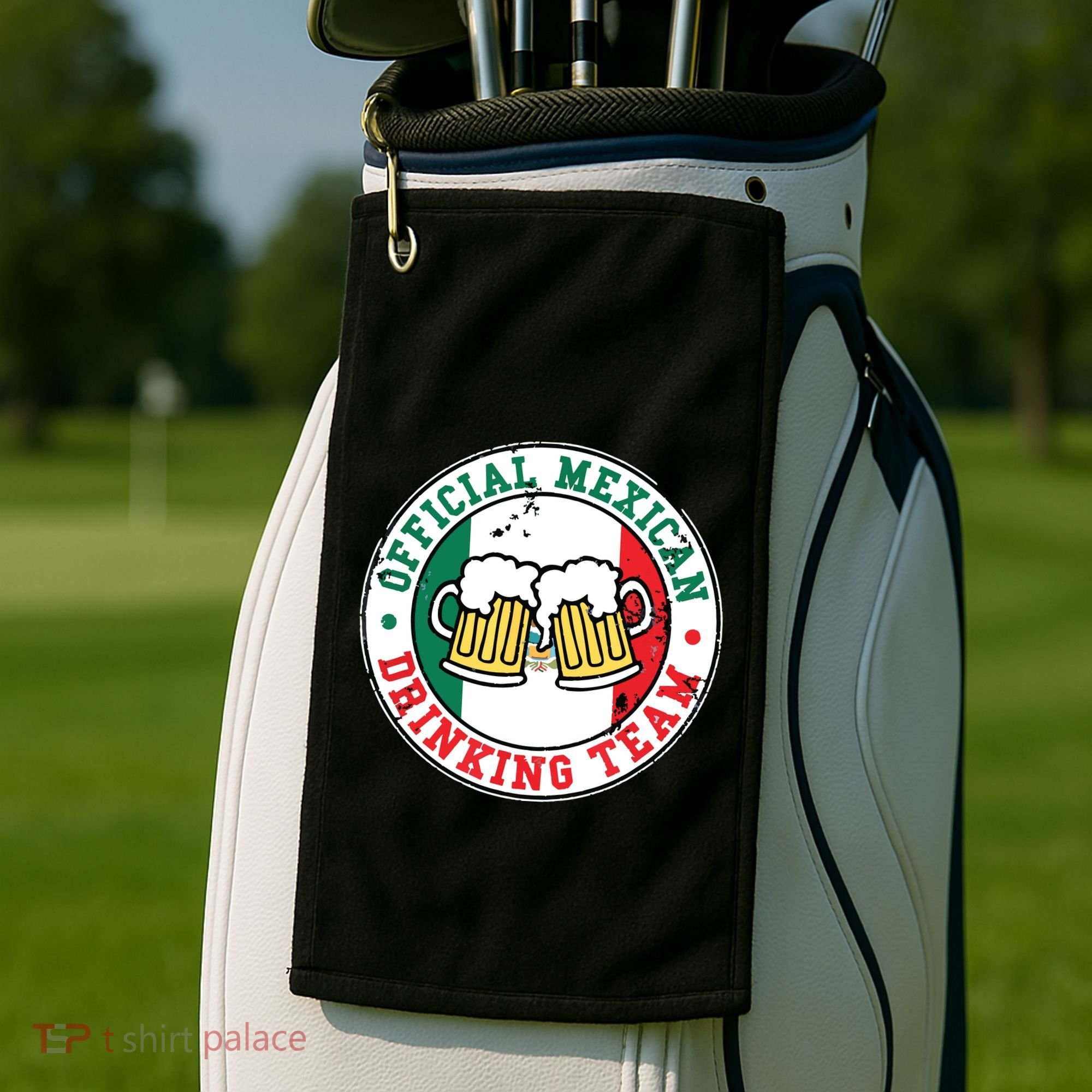 Official Mexican Drinking Team Funny Mexico Drinking Team Golf Towel