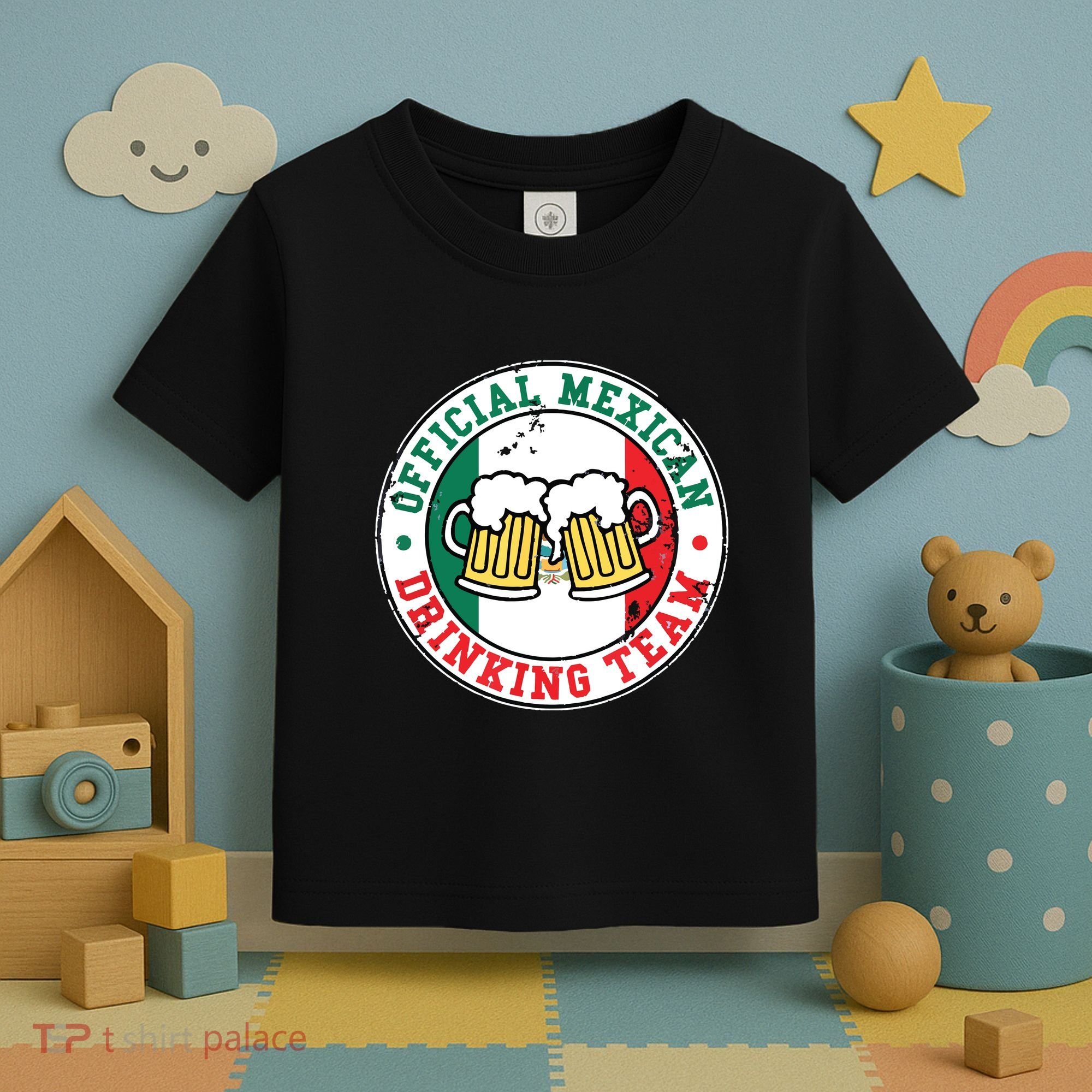 Official Mexican Drinking Team Funny Mexico Drinking Team Toddler T-Shirt