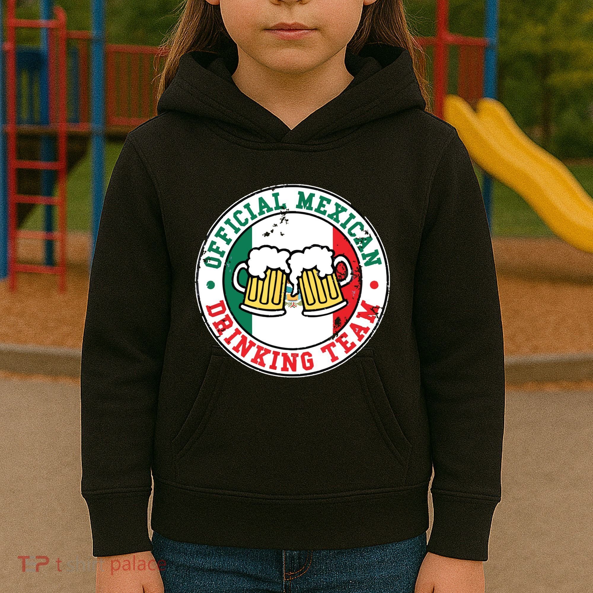 Official Mexican Drinking Team Funny Mexico Drinking Team Kids Hoodie
