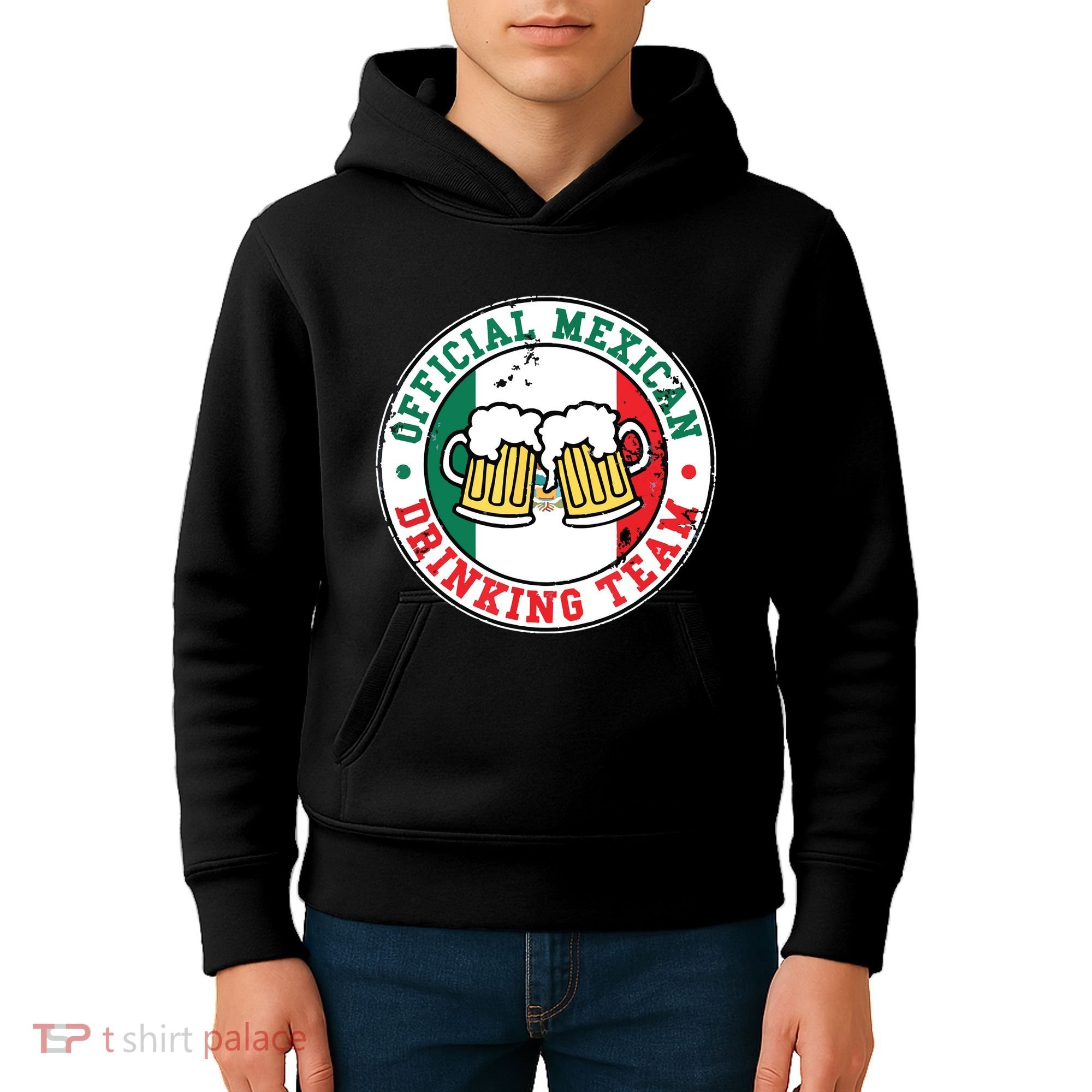 Official Mexican Drinking Team Funny Mexico Drinking Team Kids Hoodie
