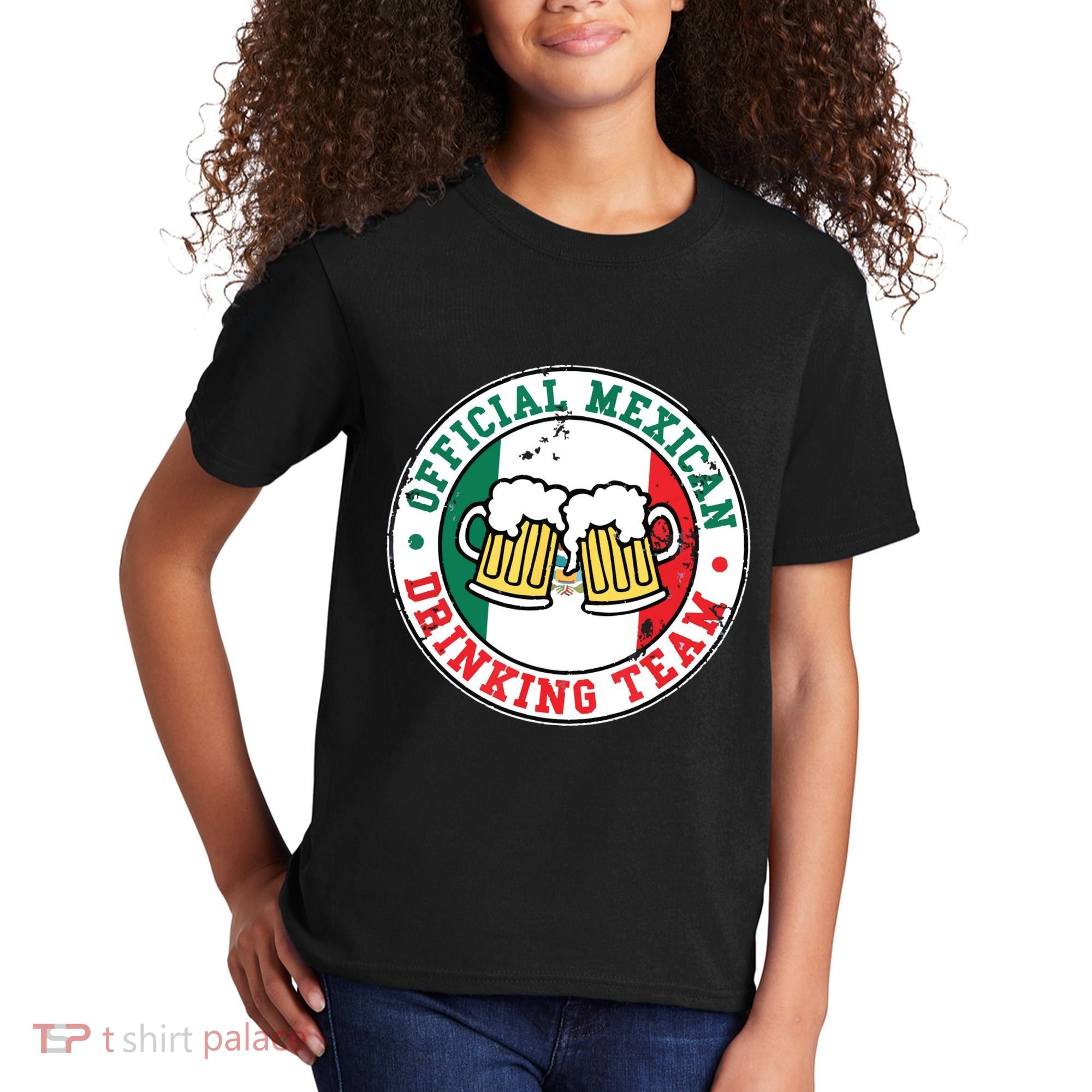 Official Mexican Drinking Team Funny Mexico Drinking Team Kids T-Shirt