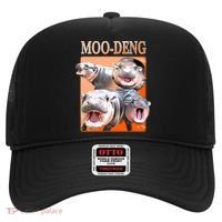 Orange Moo Deng Meme Hippo Hat thumb 0