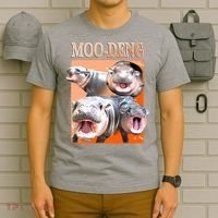 Orange Moo Deng Meme Hippo T-Shirt thumb 6