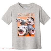 Orange Moo Deng Meme Hippo Toddler T-Shirt thumb 0