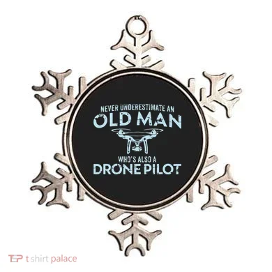 Old Man Drone Pilot Men Quadcopter Operator Gift UAV Ornament