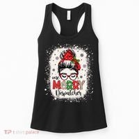 One Merry Dispatcher Messy Bun Christmas Dispatch Women's Tank Top thumb 0