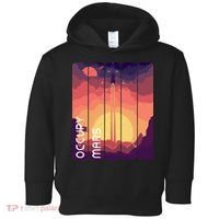 Occupy Mars Elon Musk Spacex Space Landscape Astronaut Planets Stars Toddler Hoodie thumb 0