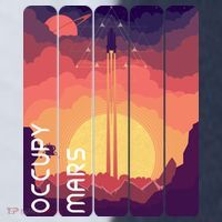 Occupy Mars Elon Musk Spacex Space Landscape Astronaut Planets Stars Sport-Tek Competitor United Soccer Jersey thumb 4