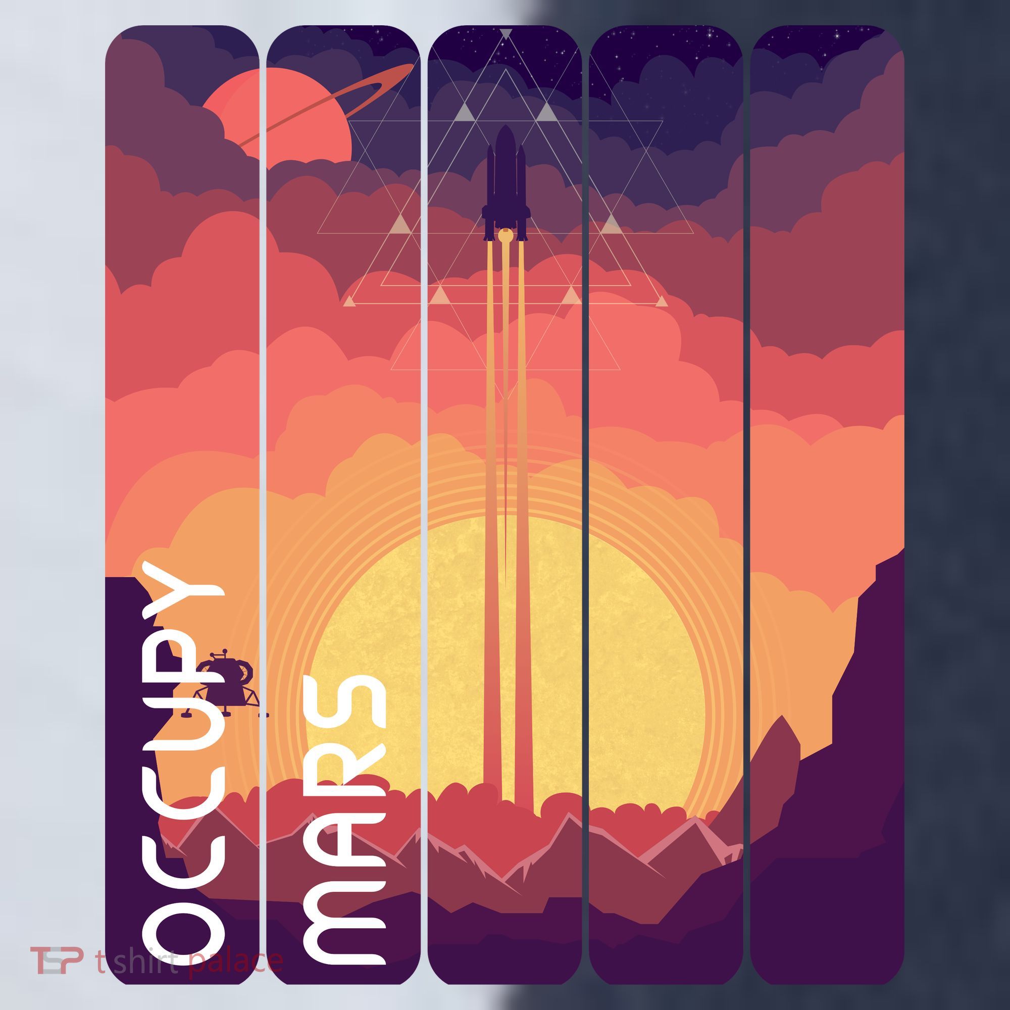 Occupy Mars Elon Musk Spacex Space Landscape Astronaut Planets Stars Sport-Tek Competitor United Soccer Jersey