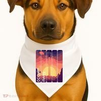 Occupy Mars Elon Musk Spacex Space Landscape Astronaut Planets Stars USA-Made Doggie Bandana thumb 1