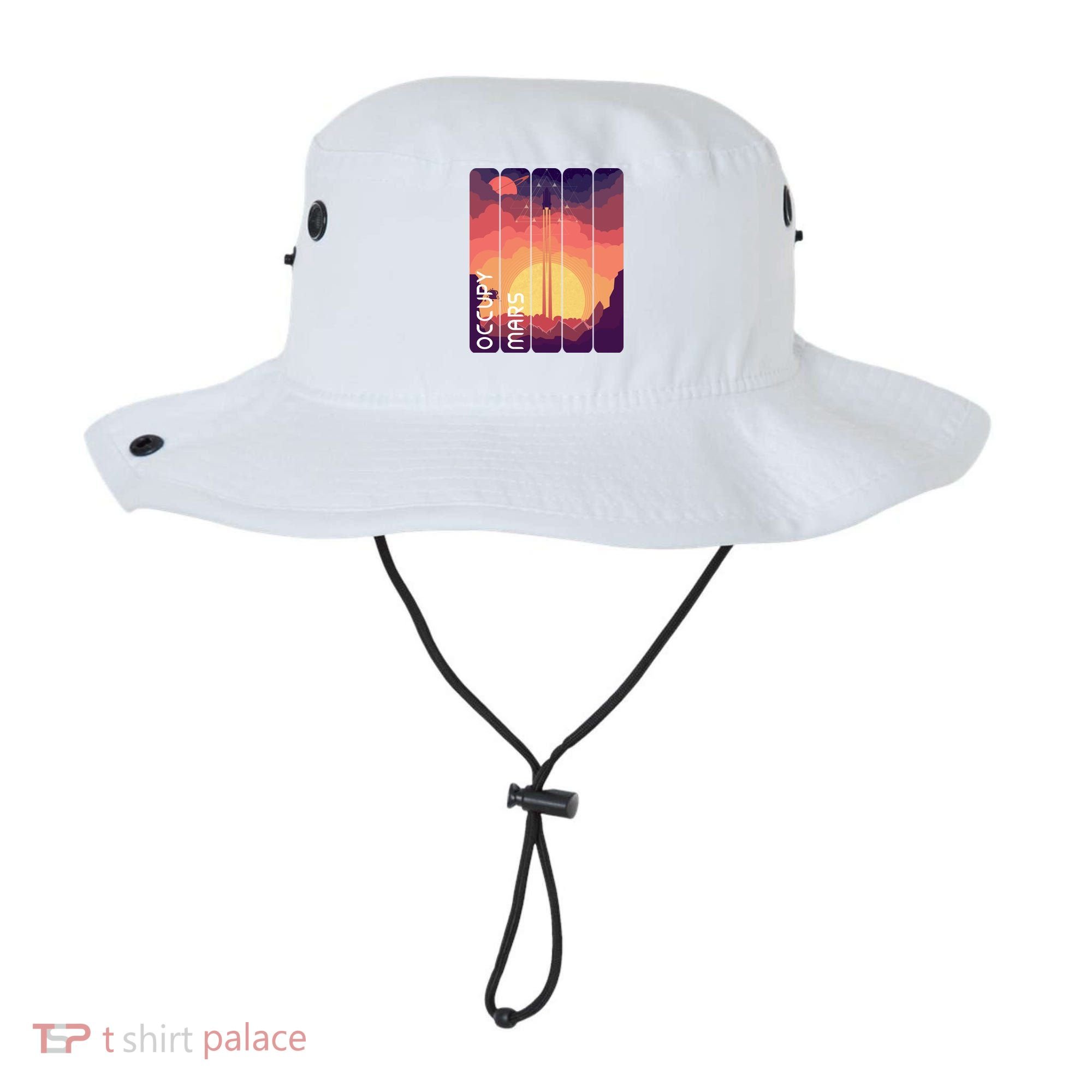 Occupy Mars Elon Musk Spacex Space Landscape Astronaut Planets Stars Bucket Hat
