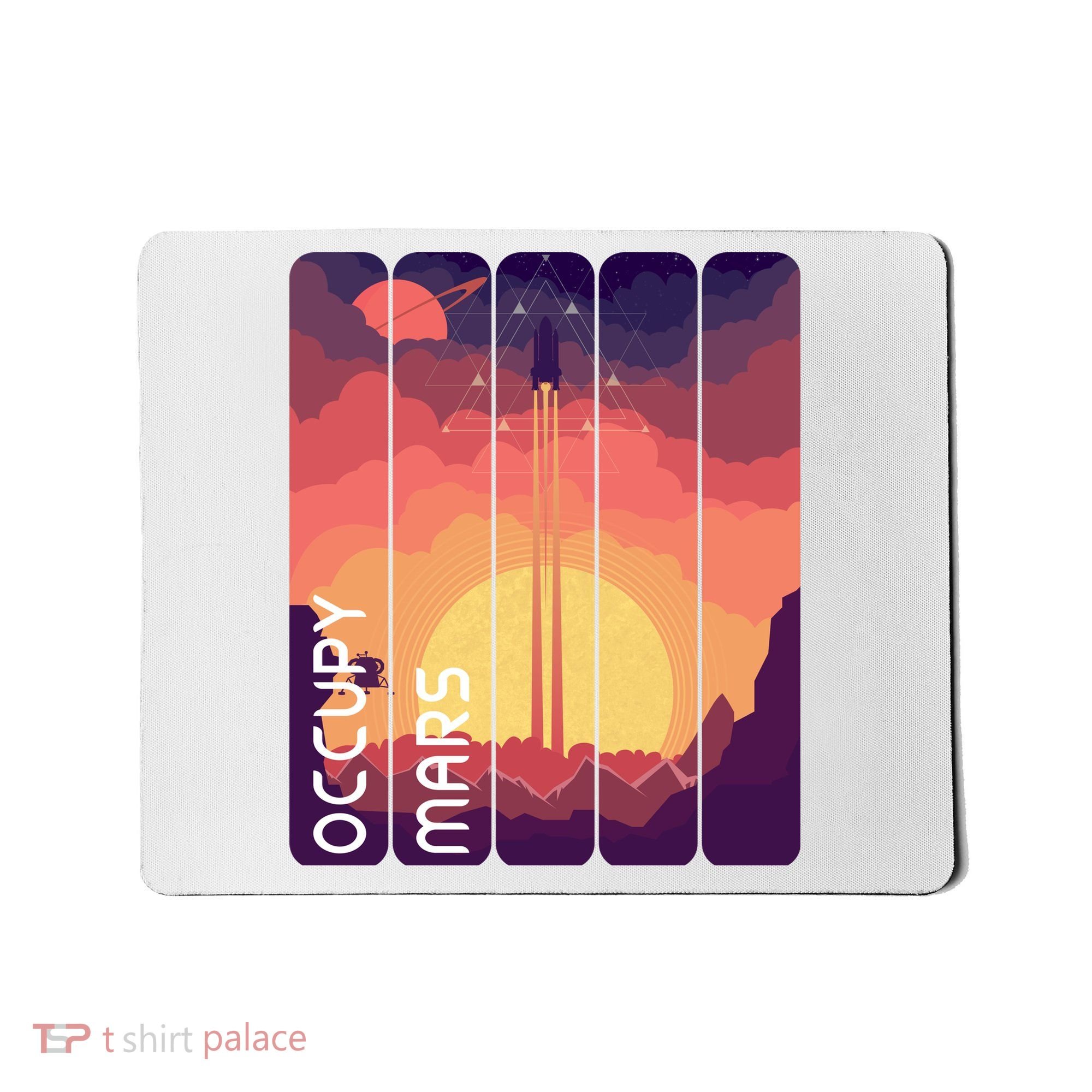 Occupy Mars Elon Musk Spacex Space Landscape Astronaut Planets Stars Mousepad