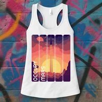 Occupy Mars Elon Musk Spacex Space Landscape Astronaut Planets Stars Women's Tank Top thumb 3