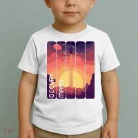 Occupy Mars Elon Musk Spacex Space Landscape Astronaut Planets Stars Toddler T-Shirt thumb 2