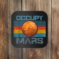 Occupy Mars Elon Musk SpaceX Project Gift Ideas Occupy Mars Trending Coaster thumb 0