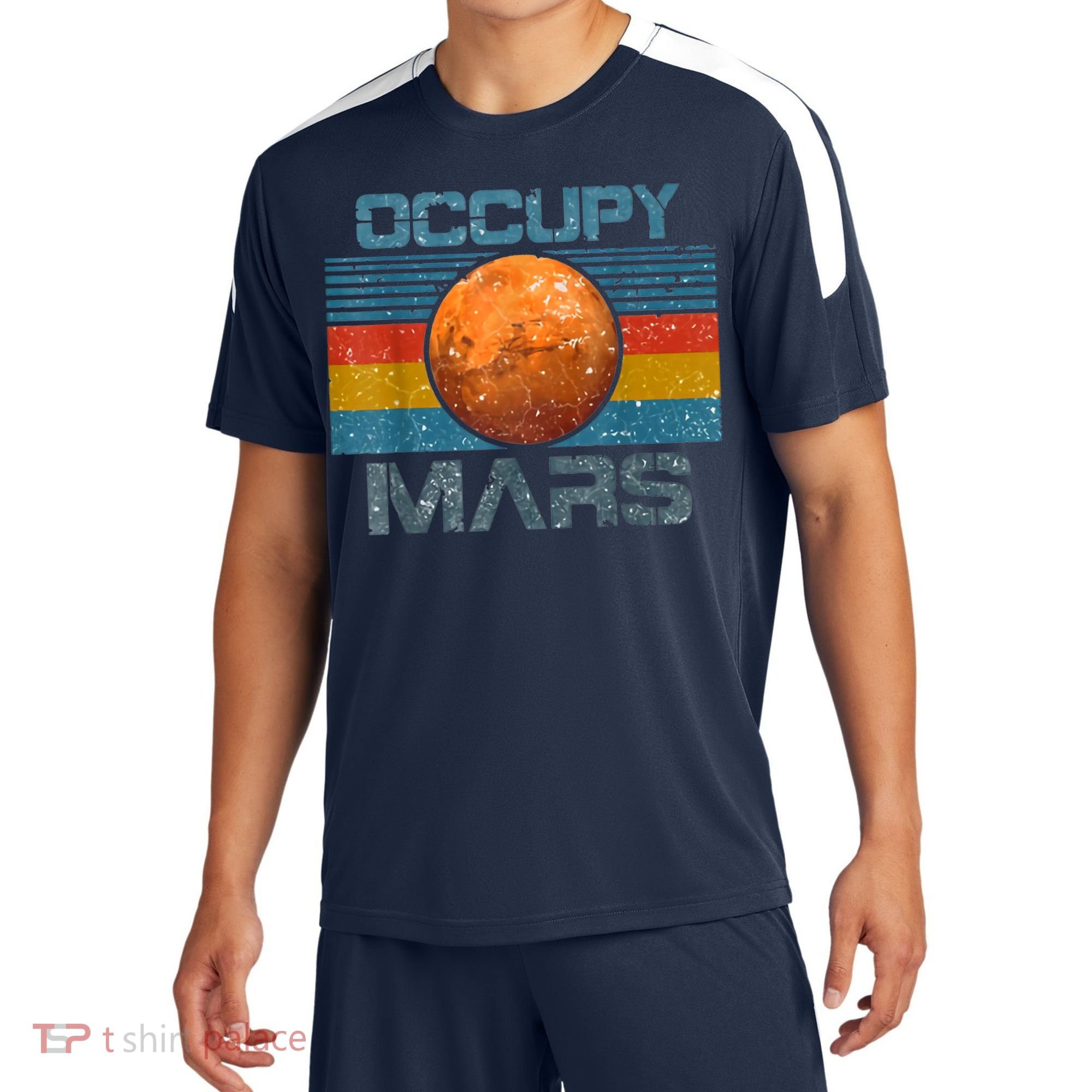 Occupy Mars Elon Musk SpaceX Project Gift Ideas Occupy Mars Trending Sport-Tek Competitor United Soccer Jersey