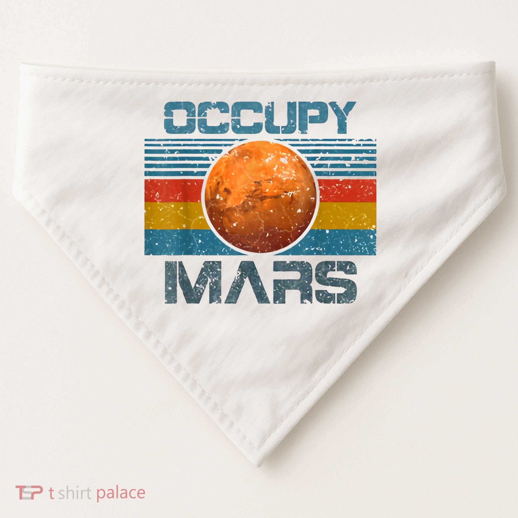Occupy Mars Elon Musk SpaceX Project Gift Ideas Occupy Mars Trending USA-Made Doggie Bandana