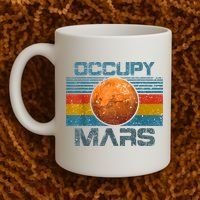 Occupy Mars Elon Musk SpaceX Project Gift Ideas Occupy Mars Trending Coffee Mug thumb 2