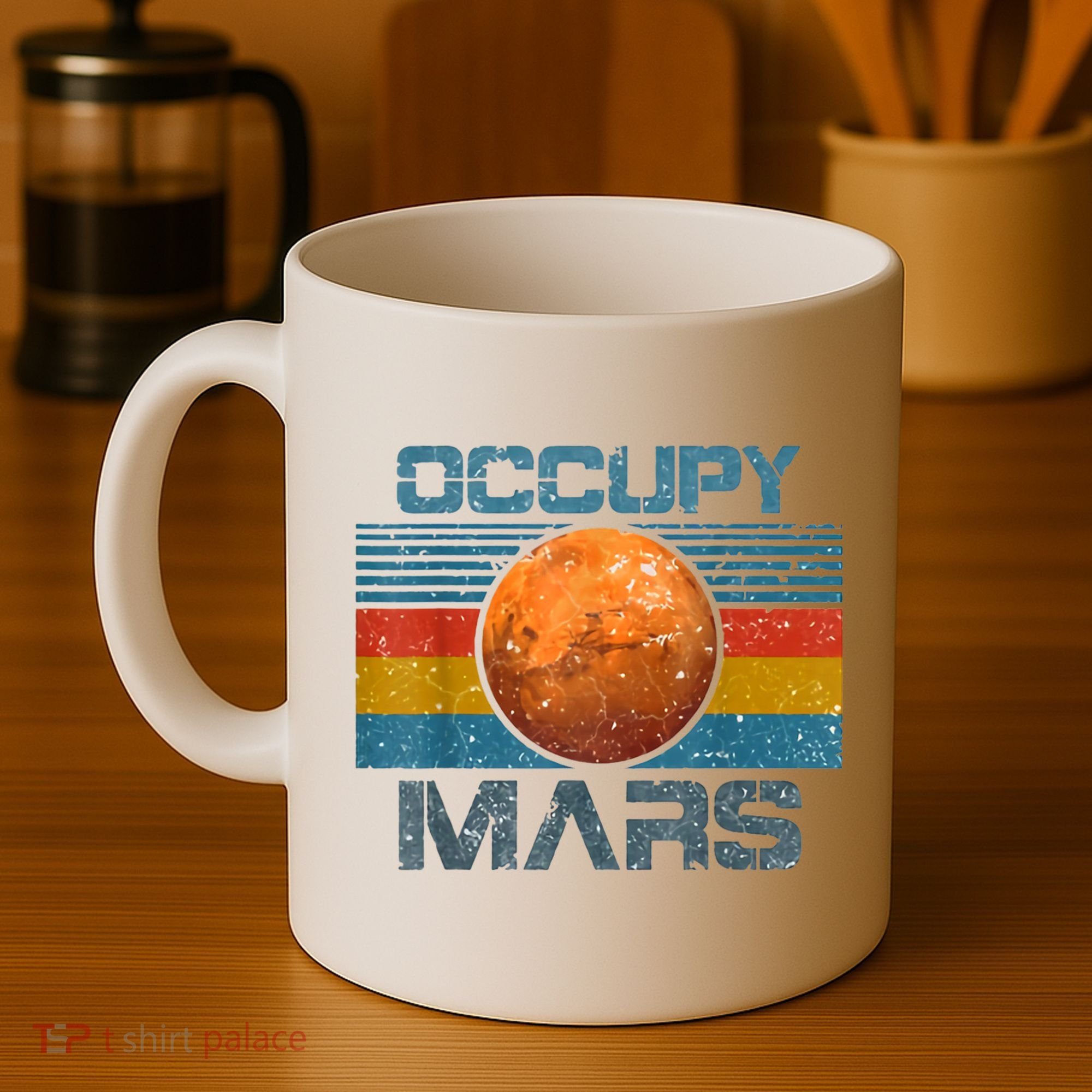 Occupy Mars Elon Musk SpaceX Project Gift Ideas Occupy Mars Trending Coffee Mug