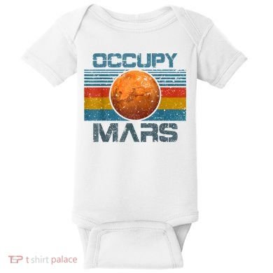 Occupy Mars Elon Musk SpaceX Project Gift Ideas Occupy Mars Trending Baby Bodysuit