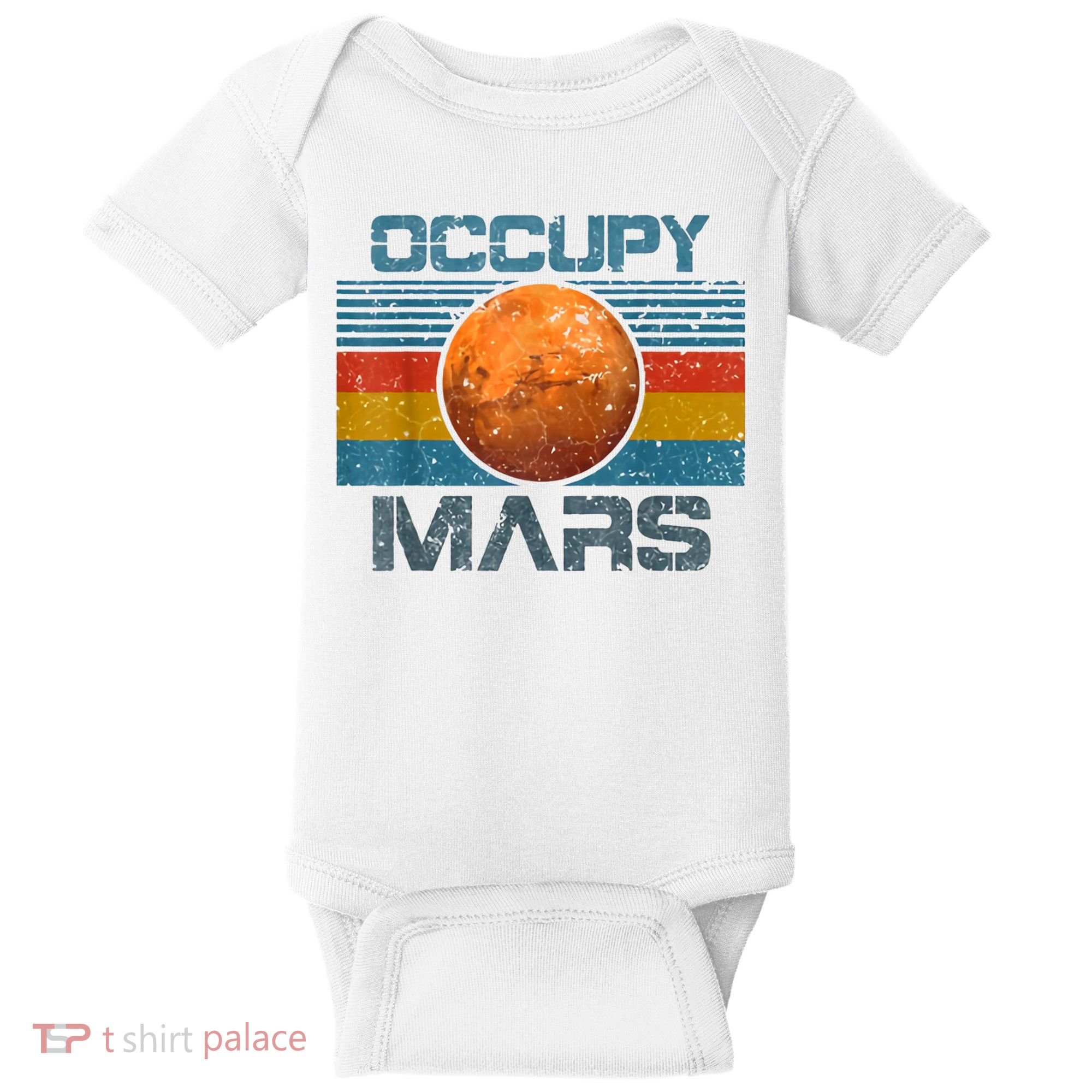 Occupy Mars Elon Musk SpaceX Project Gift Ideas Occupy Mars Trending Baby Bodysuit