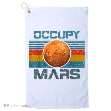 Occupy Mars Elon Musk SpaceX Project Gift Ideas Occupy Mars Trending Golf Towel