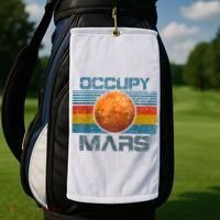 Occupy Mars Elon Musk SpaceX Project Gift Ideas Occupy Mars Trending Golf Towel thumb 2