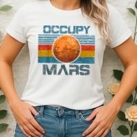 Occupy Mars Elon Musk SpaceX Project Gift Ideas Occupy Mars Trending Women's T-Shirt thumb 2