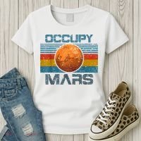Occupy Mars Elon Musk SpaceX Project Gift Ideas Occupy Mars Trending Women's T-Shirt thumb 3